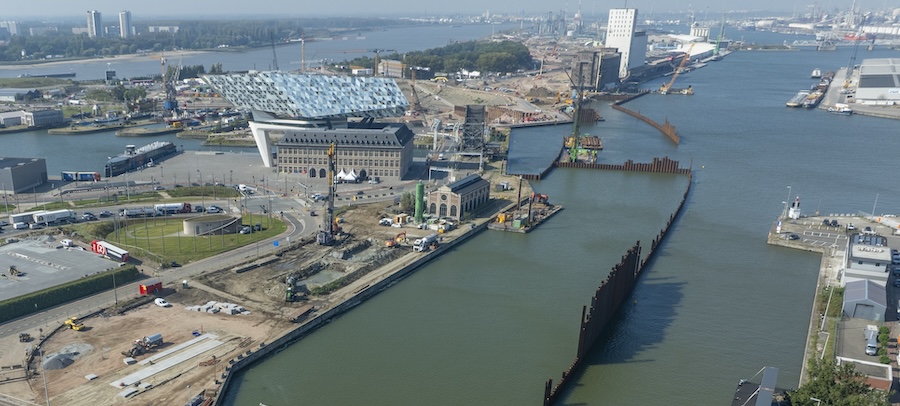 Bouw van Kanaaltunnels in Antwerpen