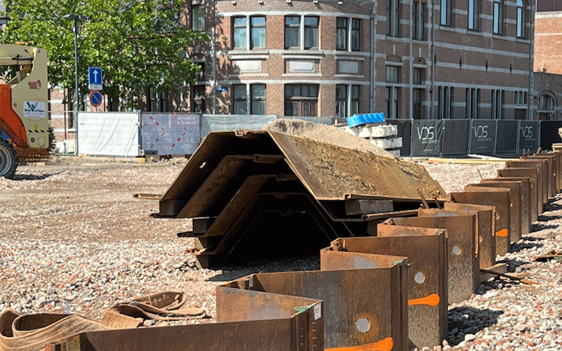 Projecten met stalen damwanden van Gooimeer Ondergrondse Drive Trough Mechelen