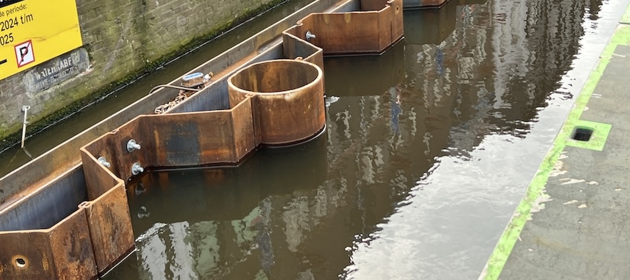 Versterken kademuur Amsterdam